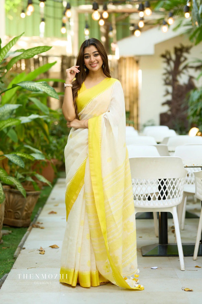 Soft Lilan Slab Saree with Rich Jacquard Work
