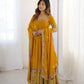 Heavy Georgette Embroidered Party Wear Gowns & Dressess & Dresses with Dupatta