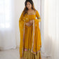 Heavy Georgette Embroidered Party Wear Gowns & Dressess & Dresses with Dupatta