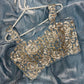 Sky Blue Designer Saree with Cording & Sequins Embroidery | Unstitched Blouse