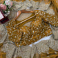 Designer Fendi Chiffon Saree with Sequins & Thread Embroidery