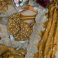 Designer Fendi Chiffon Saree with Sequins & Thread Embroidery