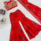 Festive Tibby Silk Sharara Set –  Wedding Special
