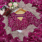 Designer Fendi Chiffon Saree with Sequins & Thread Embroidery