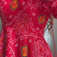 New Designer Bandhej Gowns & Dressess & Dresses Set – Pure Soft Chiffon Anarkali with Dupatta and Pant