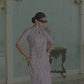 Premium Ready-to-Wear Chinon Drape Saree with Embroidered Blouse