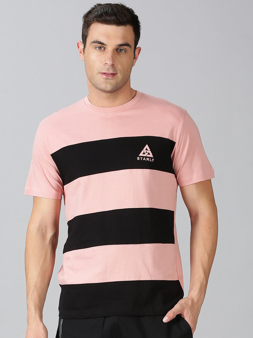 Men's Half Sleeve T-Shirt : Peach