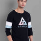 Men Black Embroidered Sweatshirt
