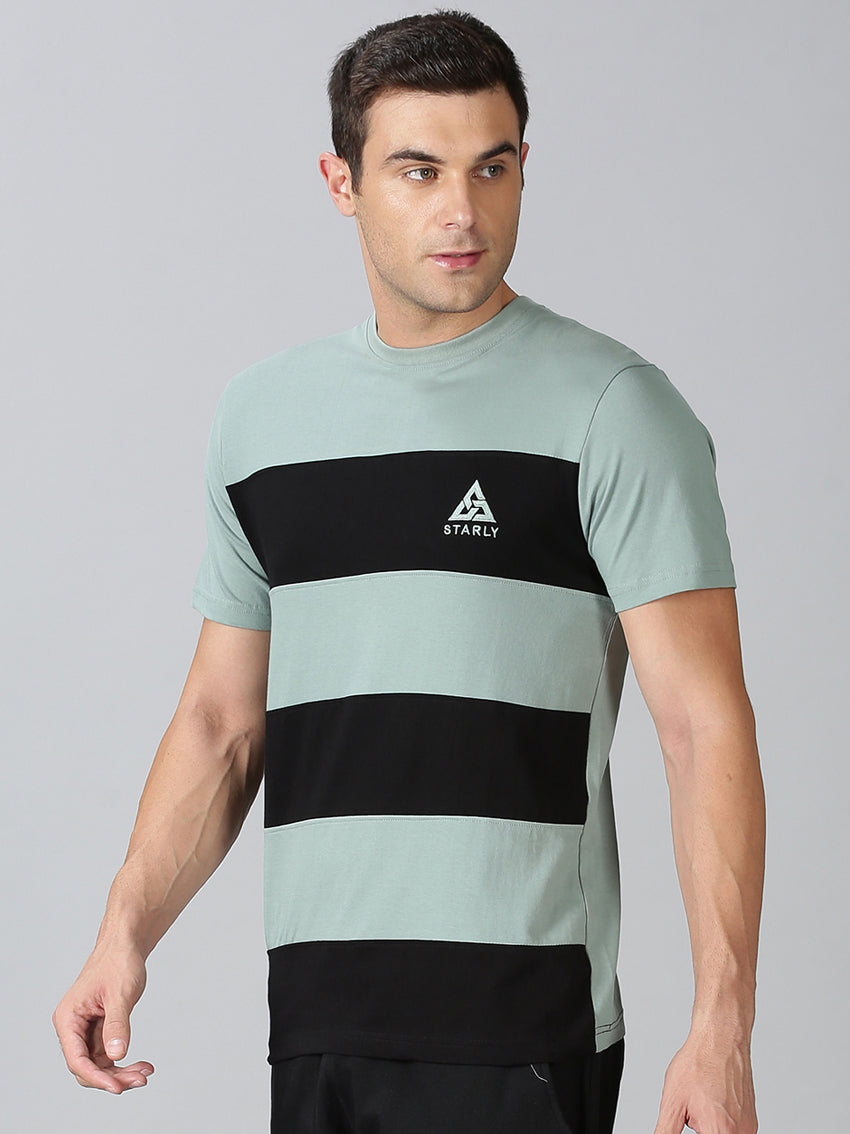 Men's Half Sleeve T-Shirt : C-Green