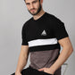 ColourBlocked T-Shirt: Black Grey
