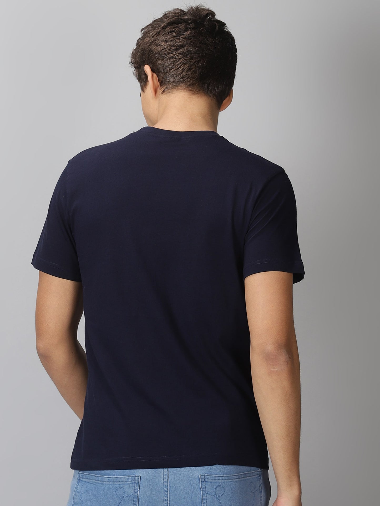 Men's Half Sleeve T-Shirt : Navy Blue