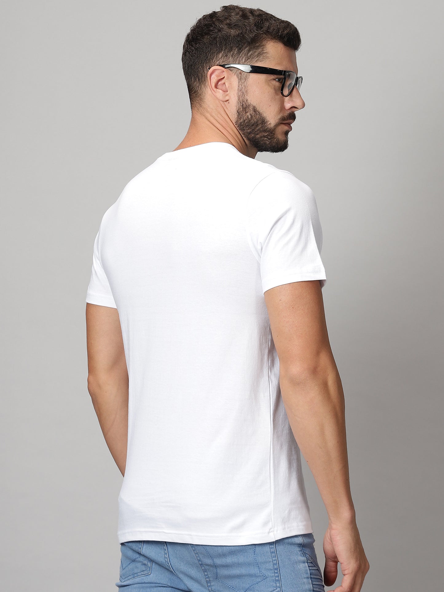 ColourBlocked T-Shirt: White