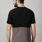 ColourBlocked T-Shirt: Black Grey