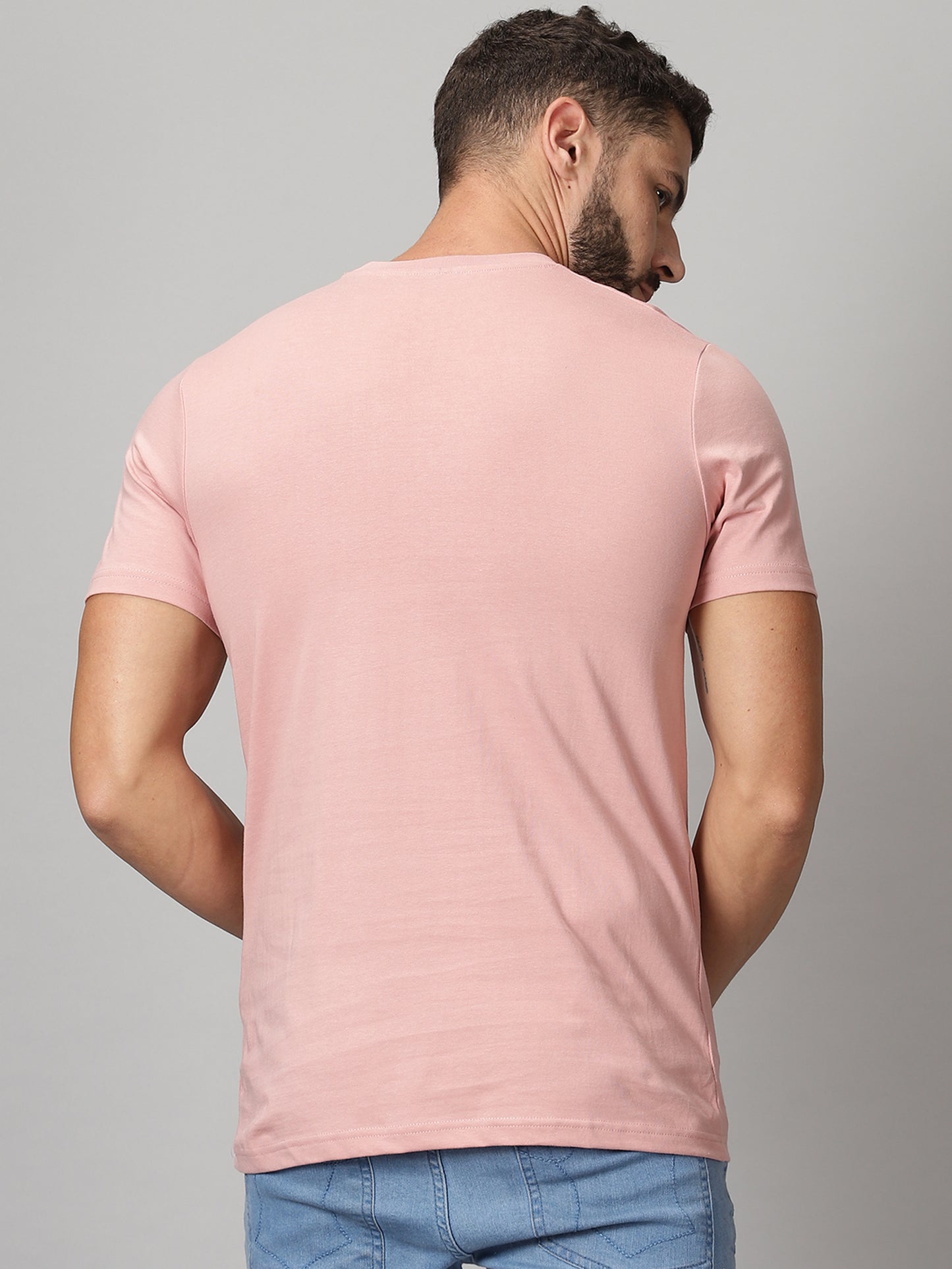 ColourBlocked T-Shirt: Peach