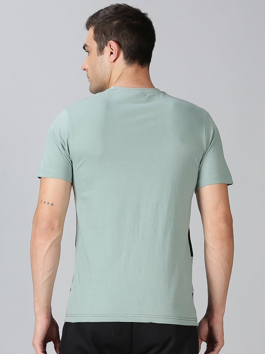 Men's Half Sleeve T-Shirt : C-Green