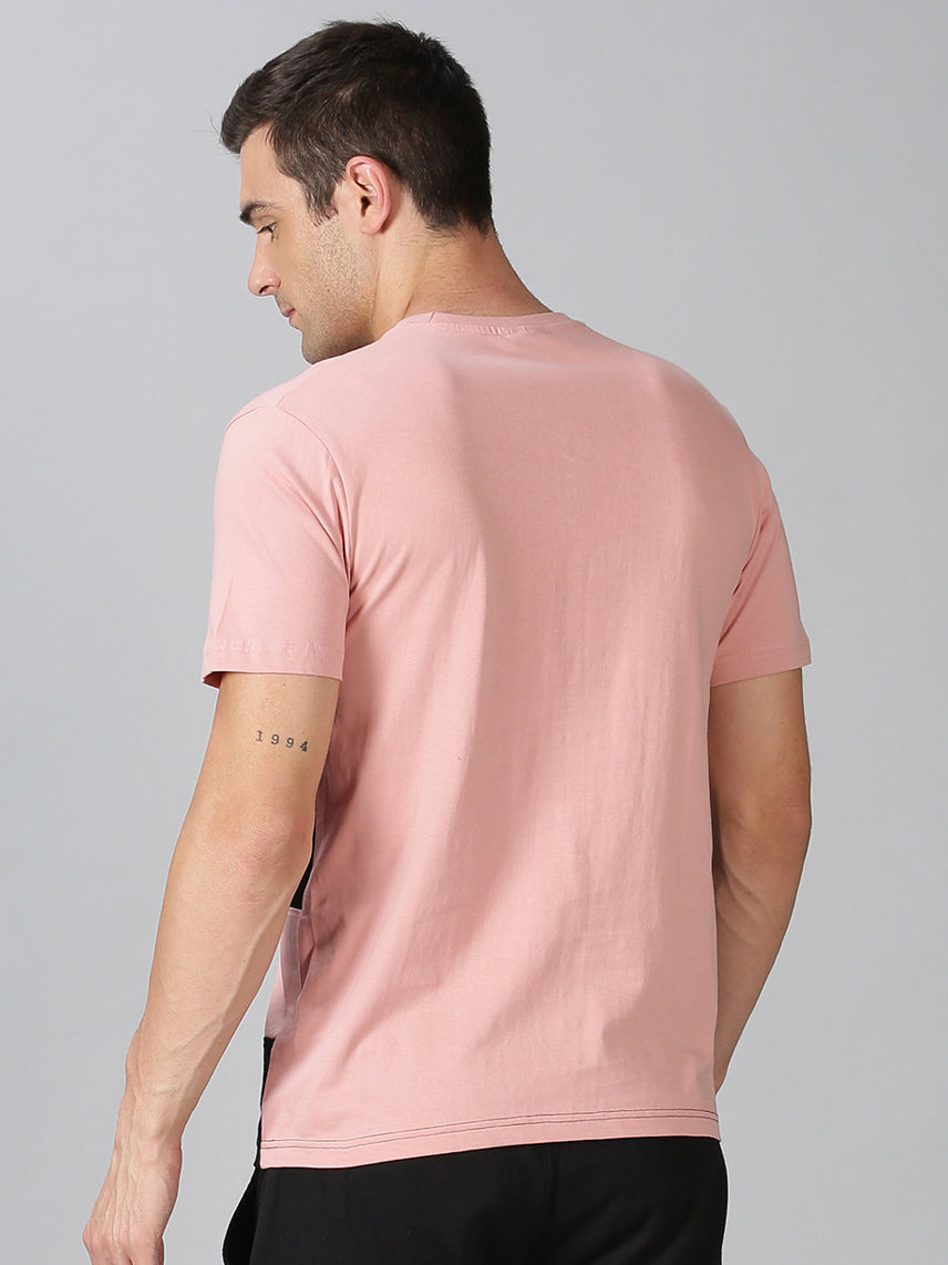 Men's Half Sleeve T-Shirt : Peach