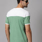 ColourBlocked T-Shirt: White-Green