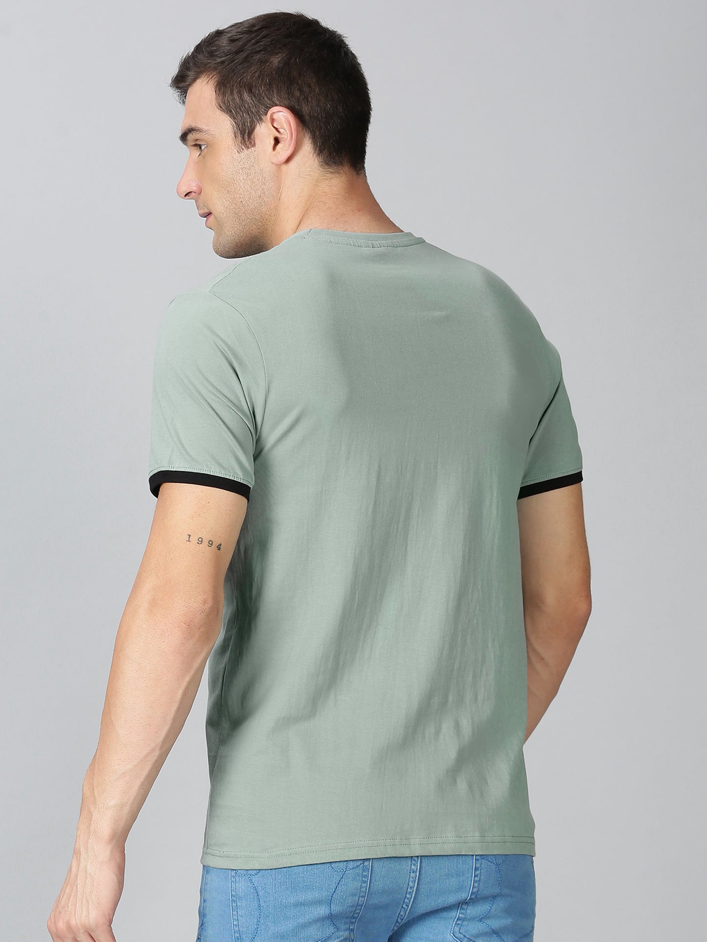 ColourBlocked T-Shirt: C-Green