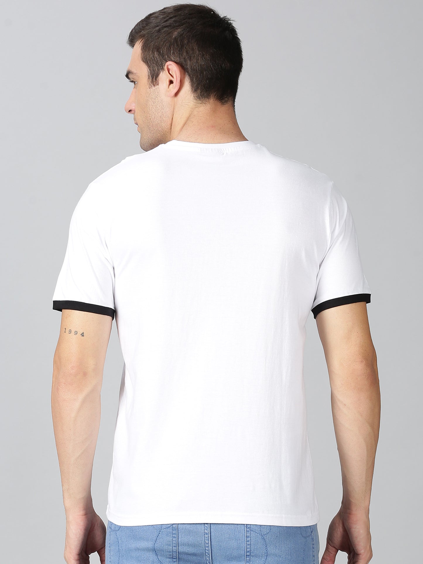 ColourBlocked T-Shirt: White