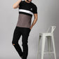 ColourBlocked T-Shirt: Black Grey