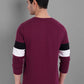 Men Maroon Embroidered Sweatshirt