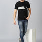 ColourBlocked T-Shirt: Black