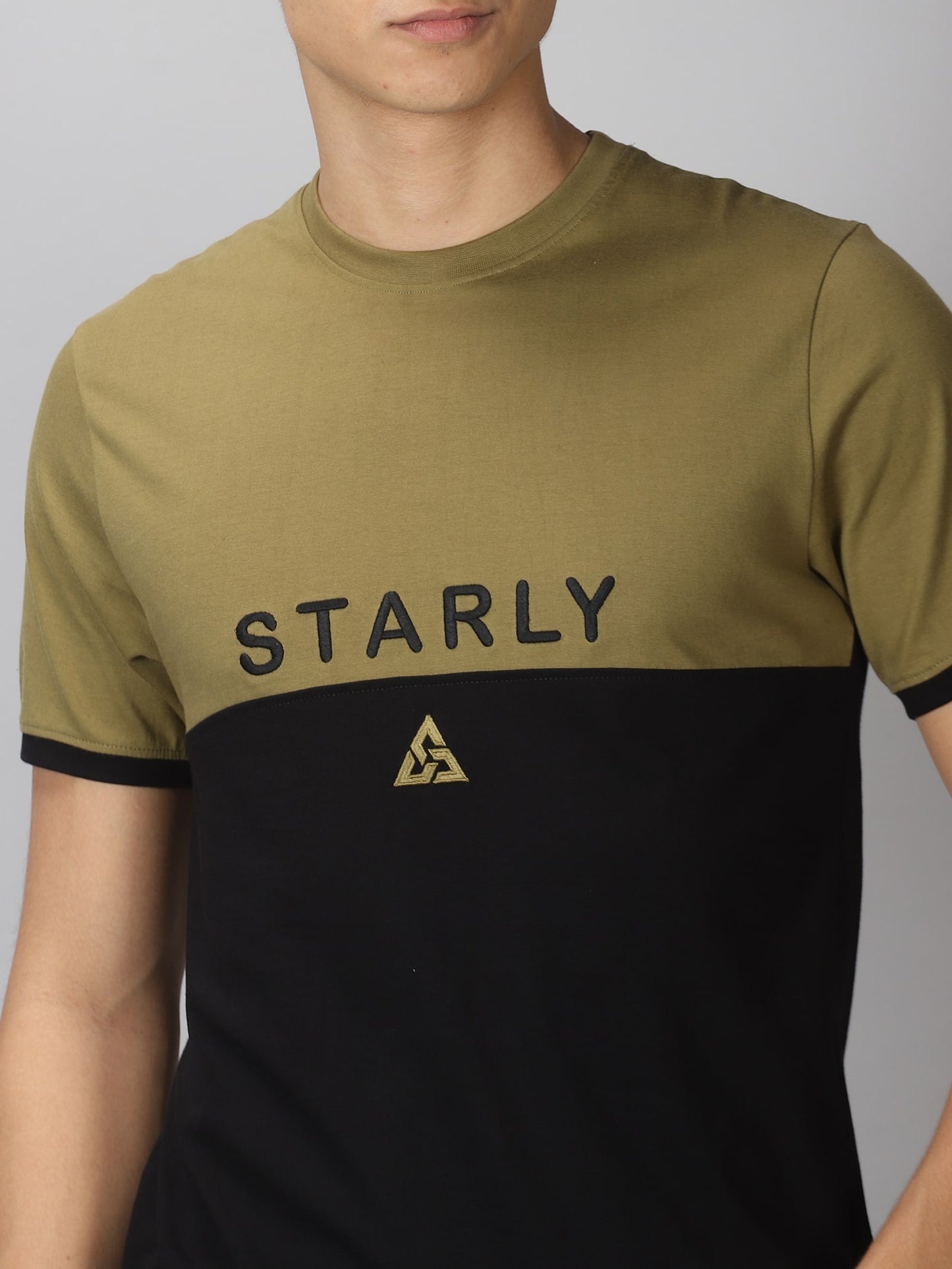 Men's Half Sleeve T-Shirt : Olive Green