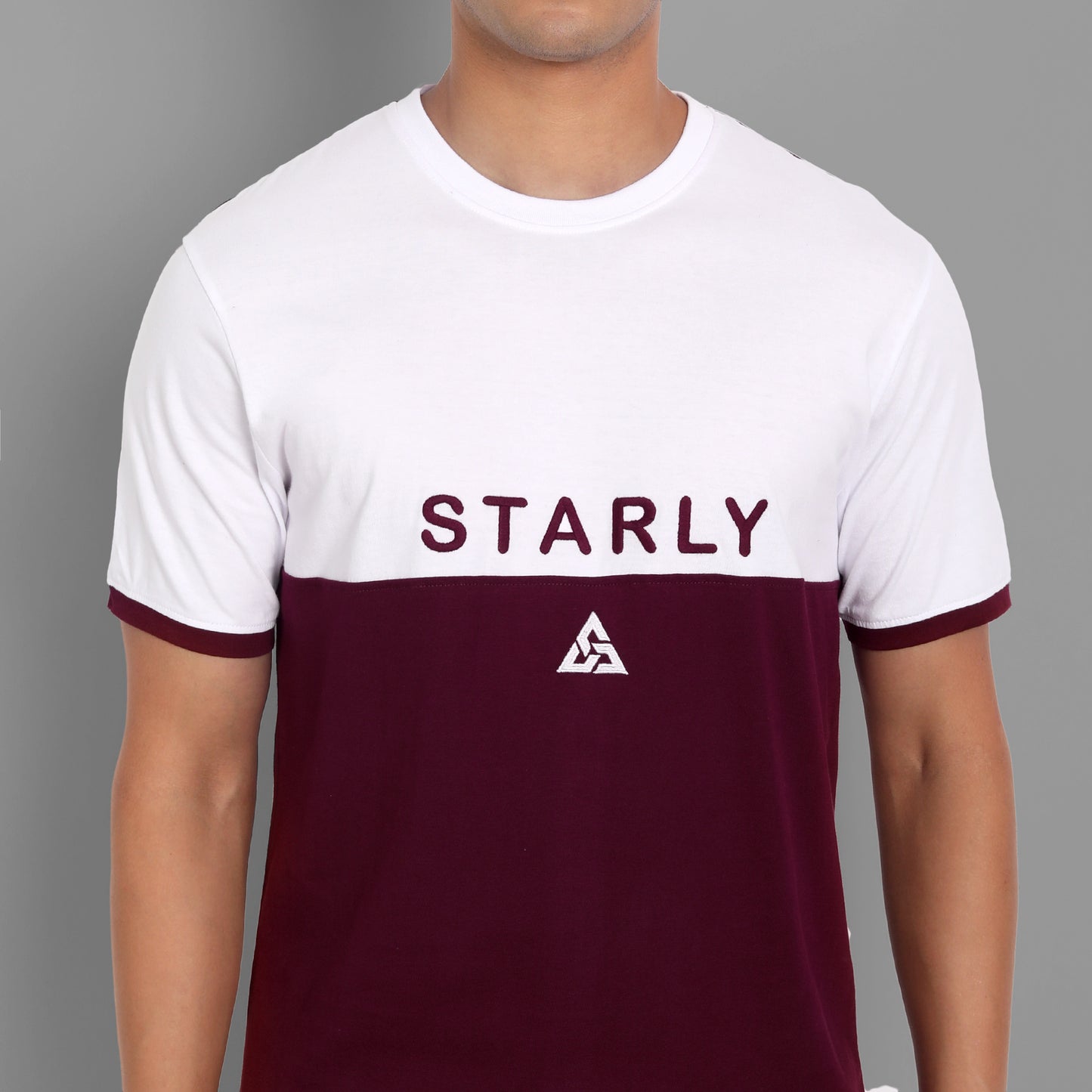 Men's Half Sleeve T-Shirt : Maroon