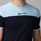 ColourBlocked T-Shirt: Sky-blue