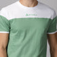 ColourBlocked T-Shirt: White-Green