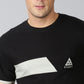 ColourBlocked T-Shirt: Black